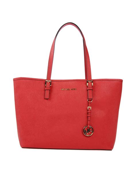 michael kors beige red large calista satchel handbag|michael kors red satchels.